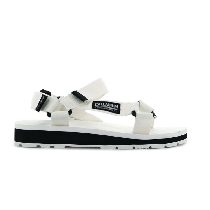 Palladium Outdoorsy Urbanity Women\'s Sandals White | UK W165-JDH